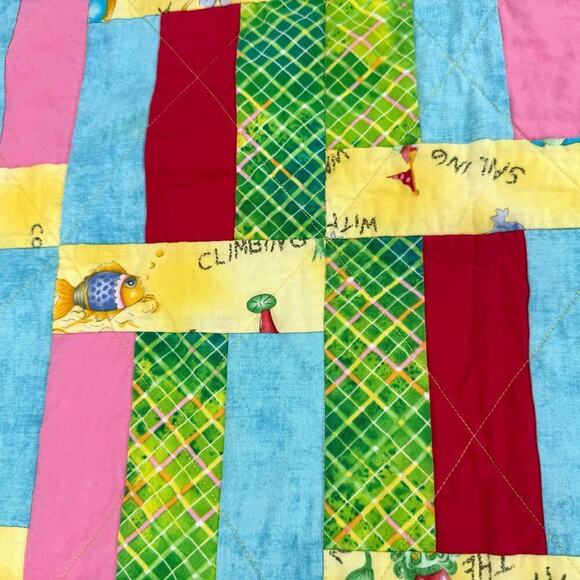 Infant Design Multicolor Quilt Blanket by Evergreen Quilters Guild 32.5” x 42.5” - Picture 5 of 12